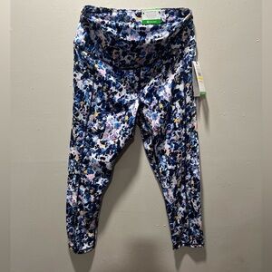 Women’s high rise pocket capri Elsie print size L